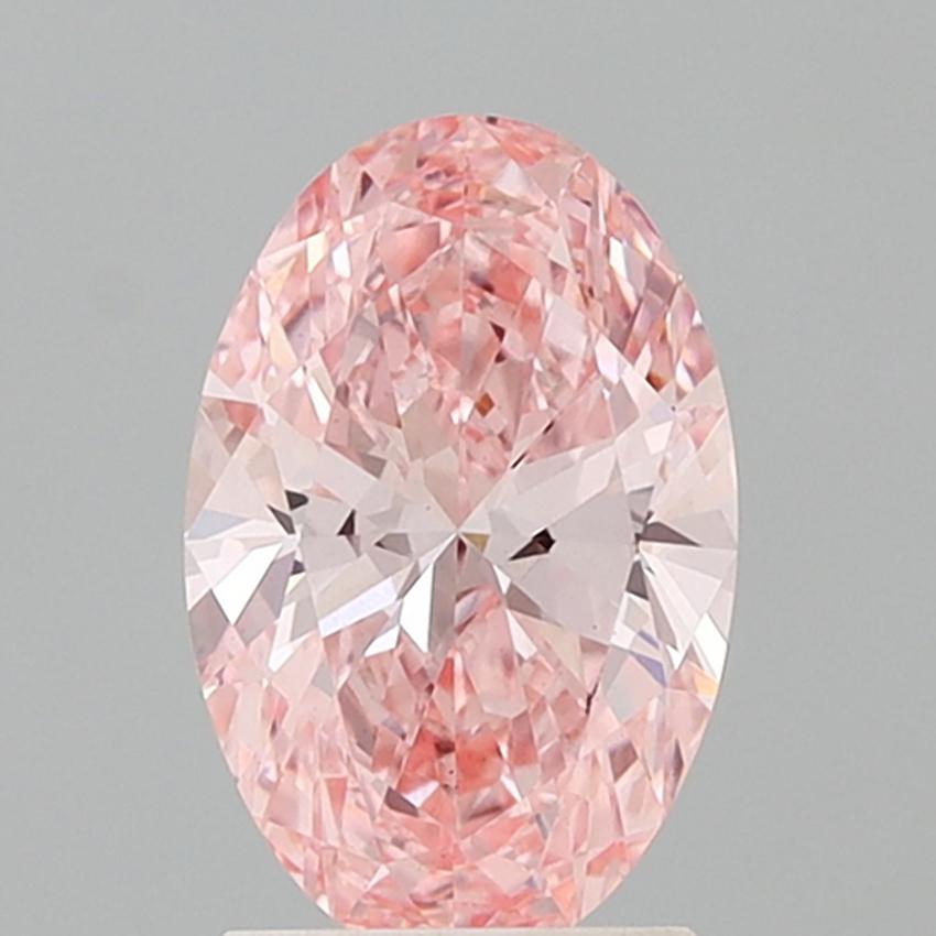 1.84 Ct. Fancy Vivid Pink Oval Lab Grown Diamond