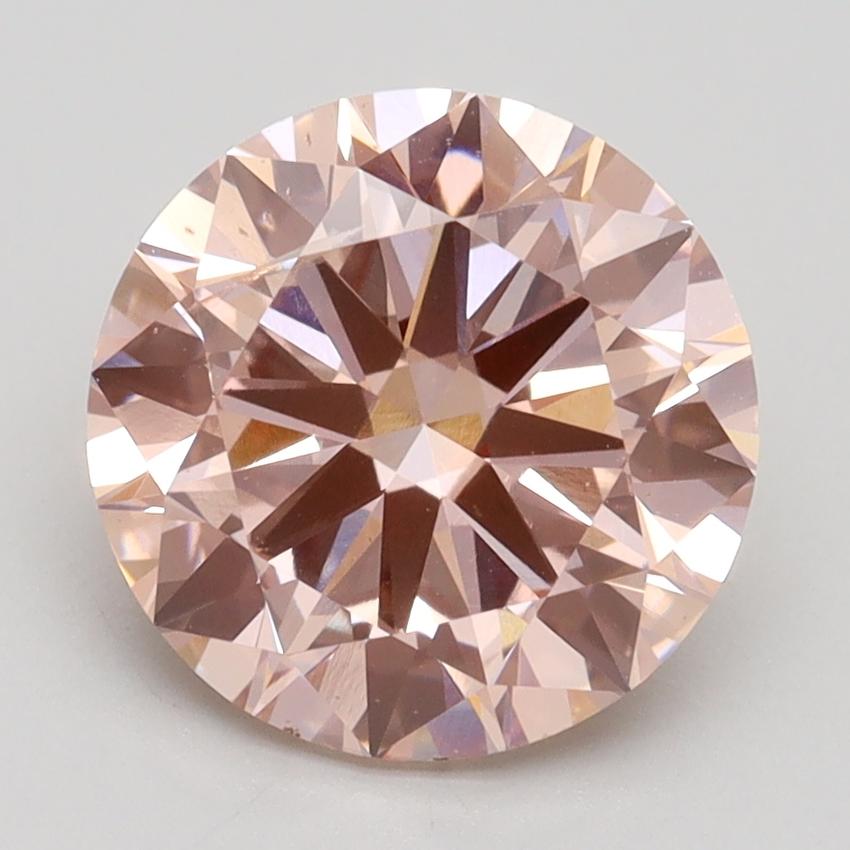 3.00 Ct. Fancy Intense Pink Round Lab Grown Diamond