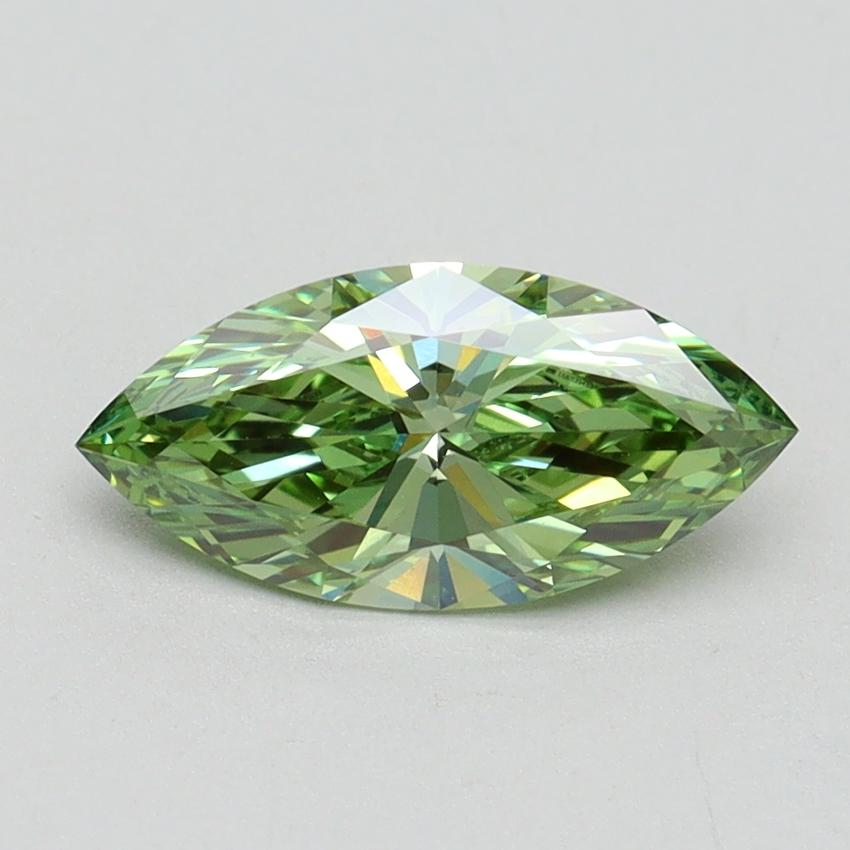 1.03 Ct. Fancy Vivid Green Marquise Lab Grown Diamond