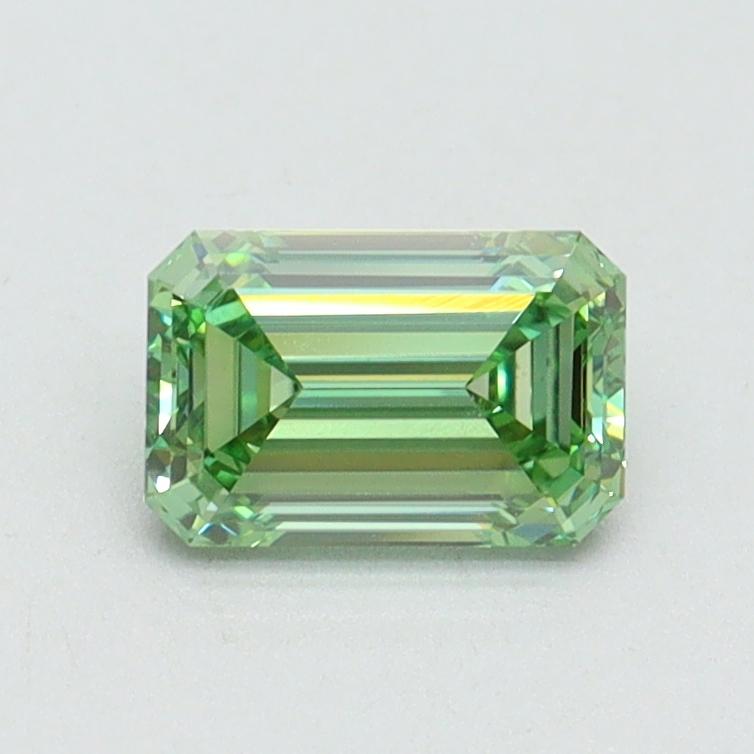 0.79 Ct. Fancy Vivid Green Emerald Lab Grown Diamond
