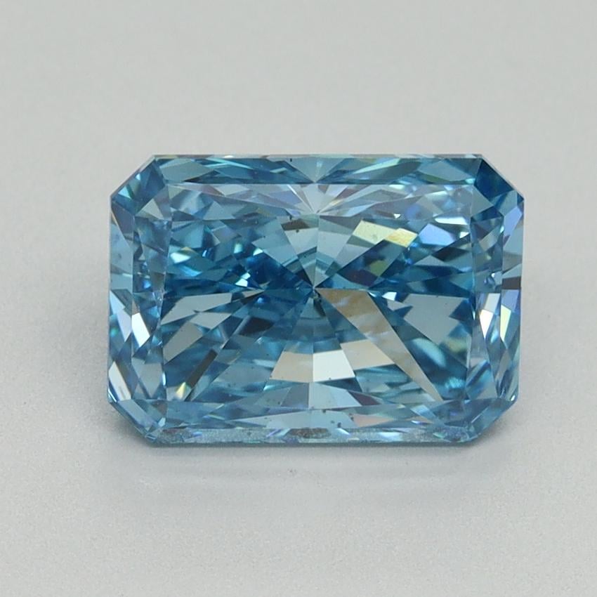 2.46 Ct. Fancy Vivid Blue Radiant Lab Grown Diamond