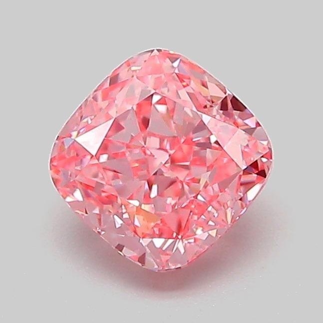 1.03 Ct. Fancy Vivid Pink Cushion Lab Grown Diamond