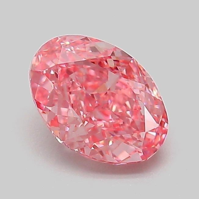 1.03 Ct. Fancy Vivid Pink Oval Lab Grown Diamond