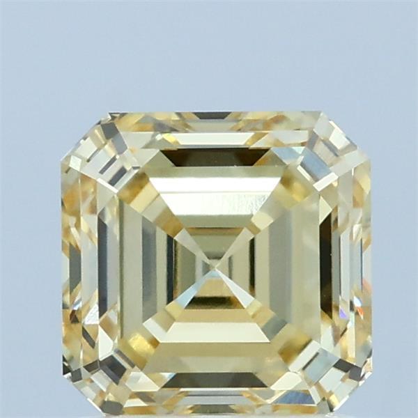 1.56 Ct. Fancy Yellow Asscher Lab Grown Diamond