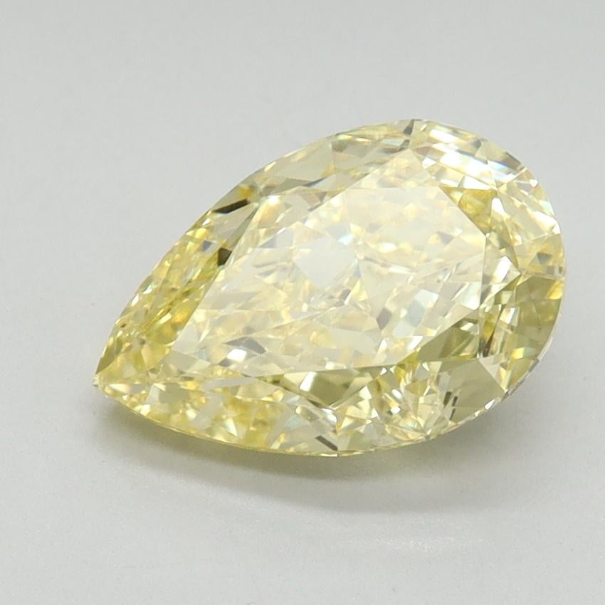 2.10 Ct. Fancy Intense Yellow Pear Lab Grown Diamond