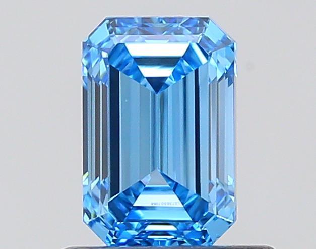0.72 Ct. Fancy Vivid Blue Emerald Lab Grown Diamond