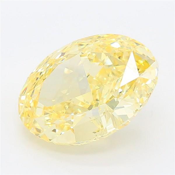 2.66 Ct. Fancy Intense Yellow Oval Lab Grown Diamond