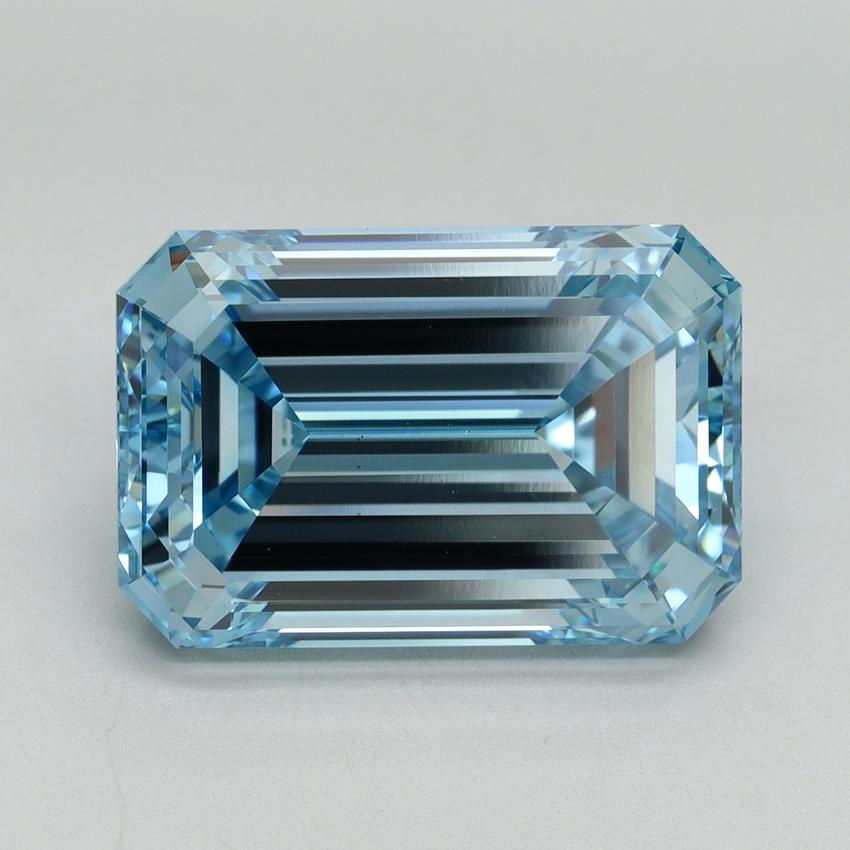 7.19 Ct. Fancy Vivid Blue Emerald Lab Grown Diamond