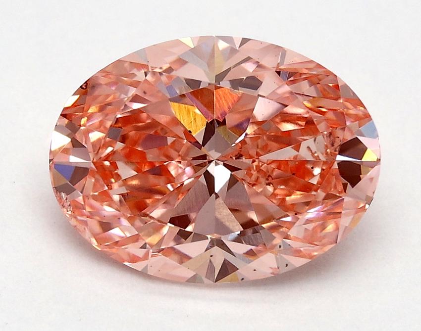 2.02 Ct. Fancy Vivid Pink Oval Lab Grown Diamond