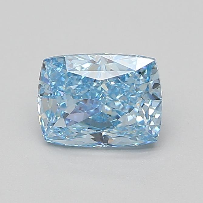 1.53 Ct. Fancy Vivid Blue Cushion Lab Grown Diamond