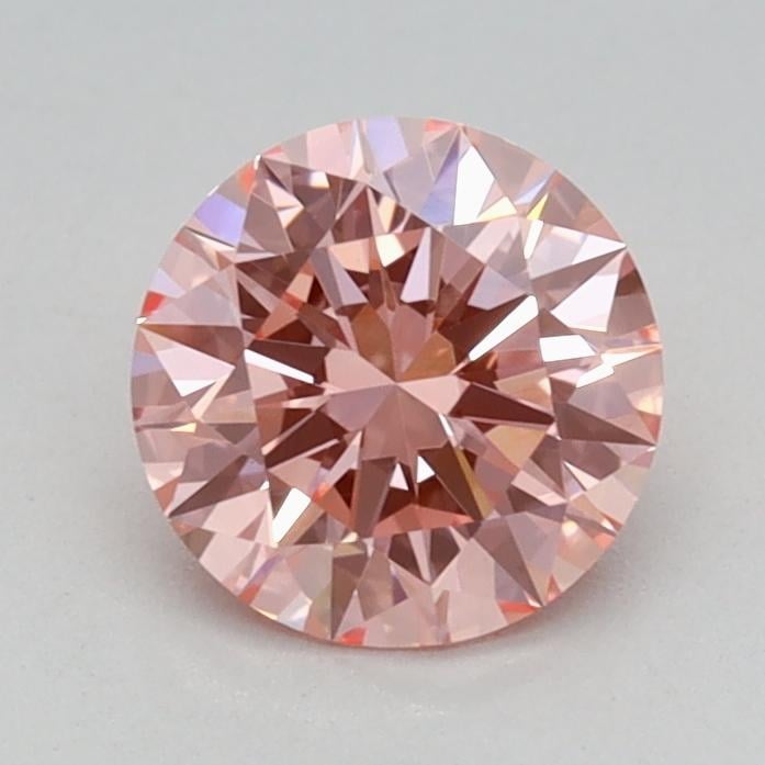 0.70 Ct. Fancy Vivid Pink Round Lab Grown Diamond