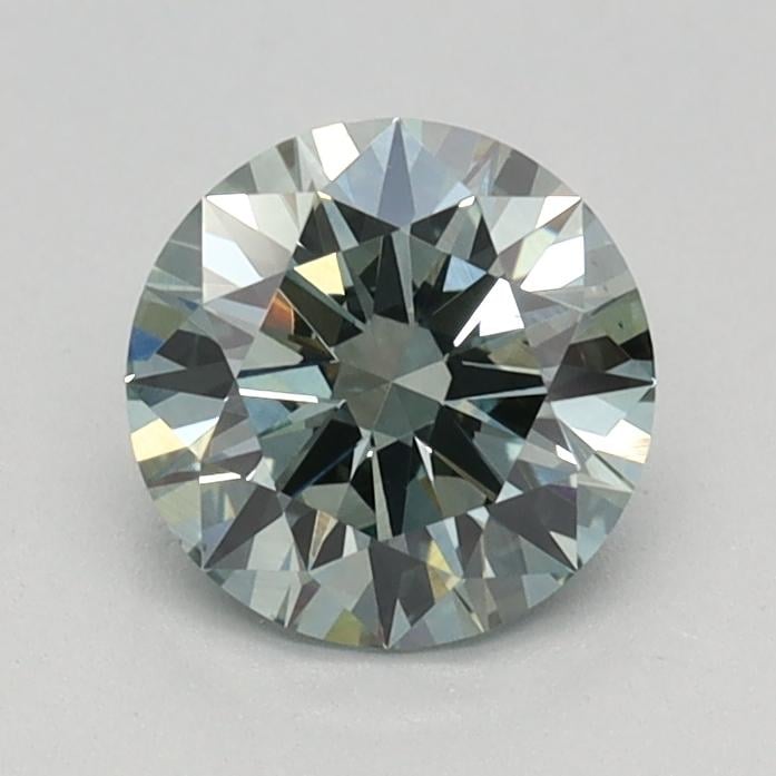 0.79 Ct. Fancy Intense Green Round Lab Grown Diamond