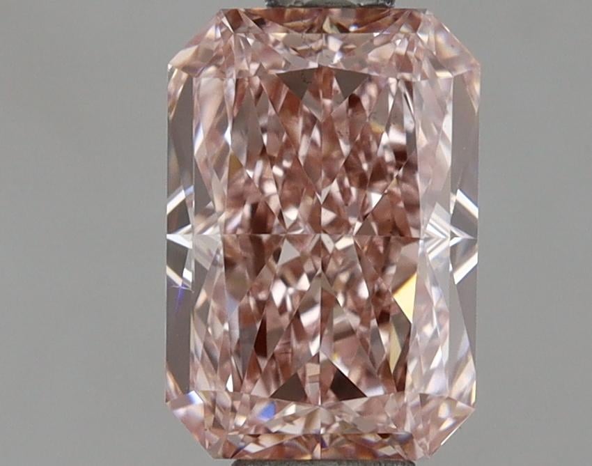 1.28 Ct. Fancy Intense Brown Pink Radiant Lab Grown Diamond