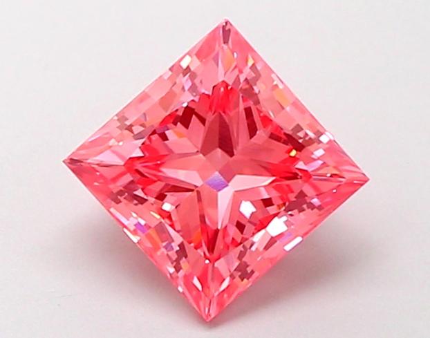 1.51 Ct. Fancy Vivid Pink Princess Lab Grown Diamond