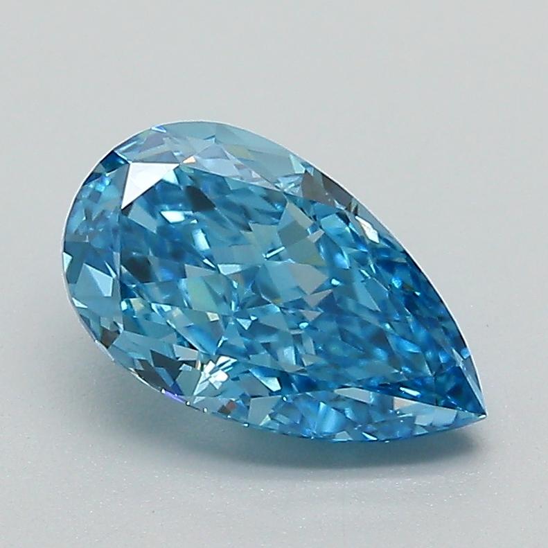 1.50 Ct. Fancy Vivid Blue Pear Lab Grown Diamond