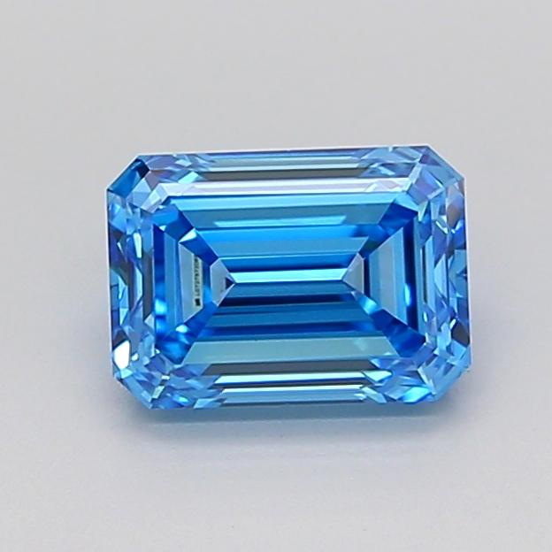 1.37 Ct. Fancy Vivid Blue Emerald Lab Grown Diamond