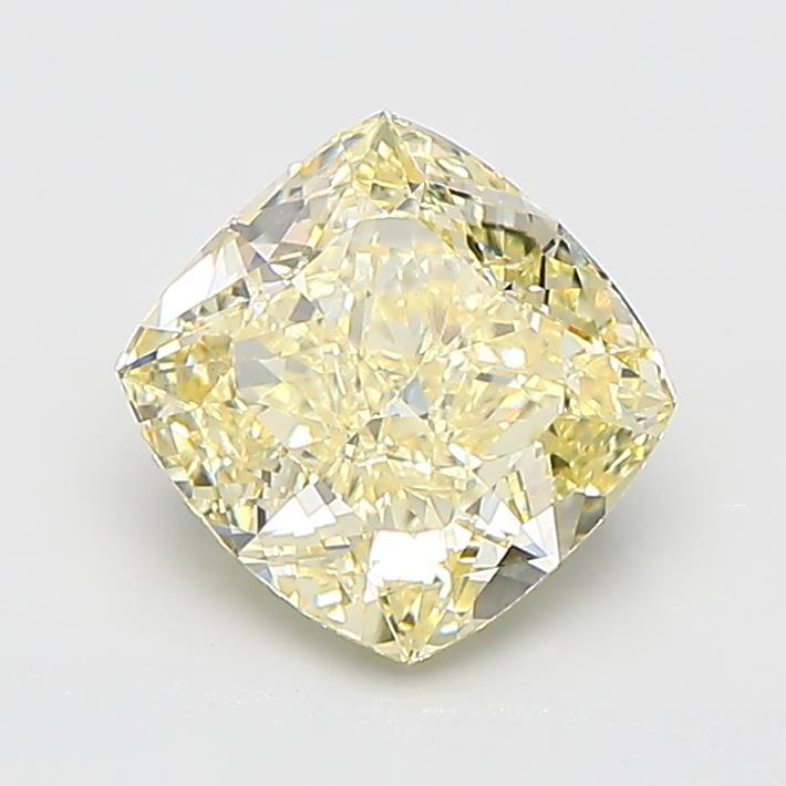 2.00 Ct. Fancy Light  Yellow Cushion Lab Grown Diamond