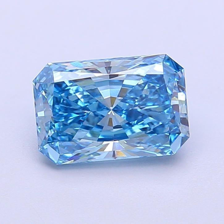 1.55 Ct. Fancy Vivid Blue Radiant Lab Grown Diamond