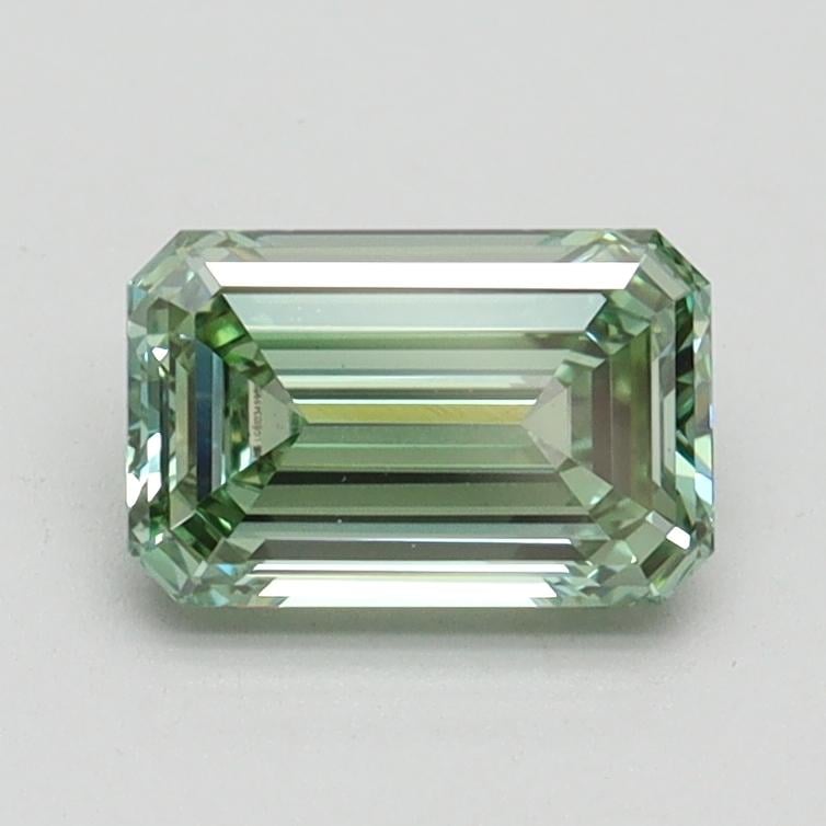 1.03 Ct. Fancy Intense Pacific Green Emerald Lab Grown Diamond