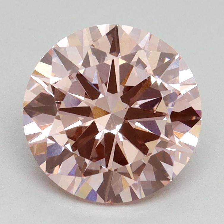 1.90 Ct. Fancy Vivid Pink Round Lab Grown Diamond