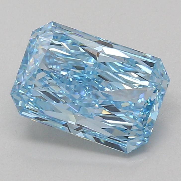 3.08 Ct. Fancy Vivid Blue Radiant Lab Grown Diamond