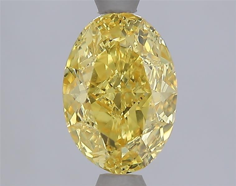 2.00 Ct. Fancy Intense  Yellow Oval Lab Grown Diamond