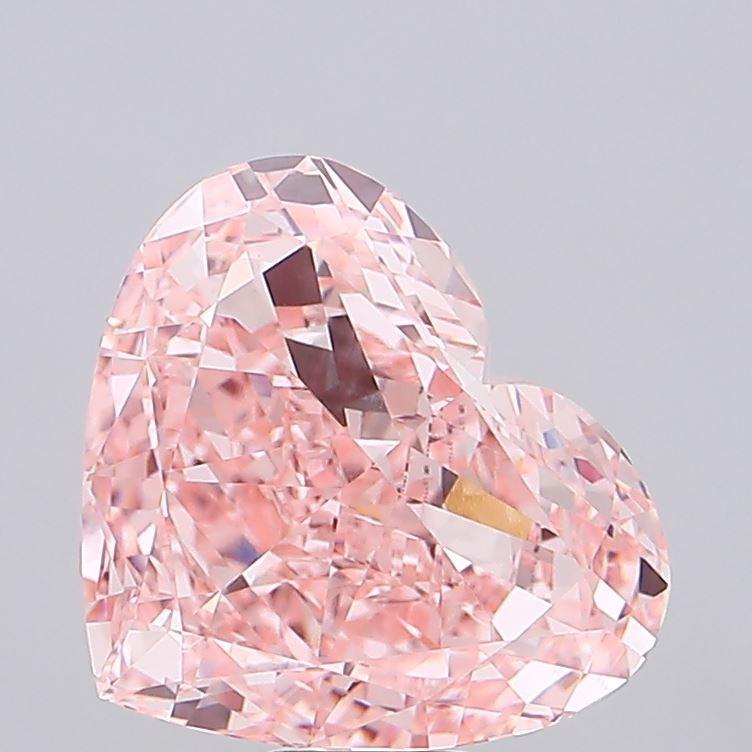 15.85 Ct. Fancy Intense Pink Heart Lab Grown Diamond