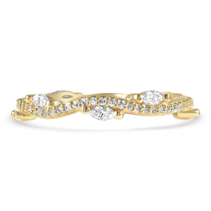 Custom Winding Diamond Bud Eternity Ring