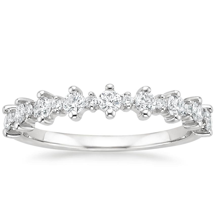 Empress Diamond Ring in 18K White Gold
