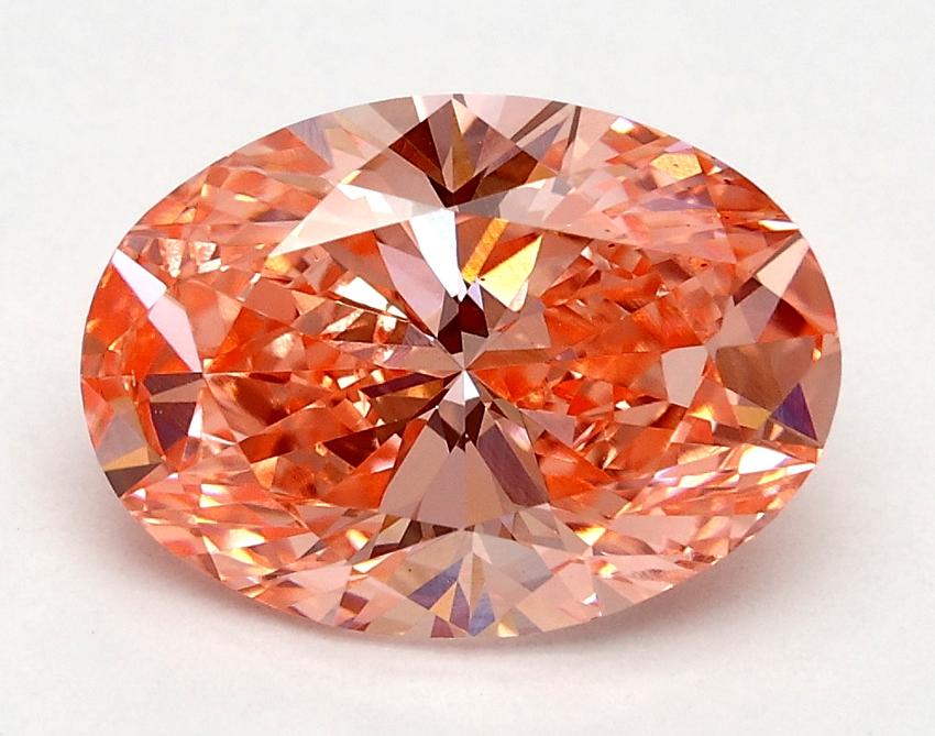 2.00 Ct. Fancy Vivid Pink Oval Lab Grown Diamond