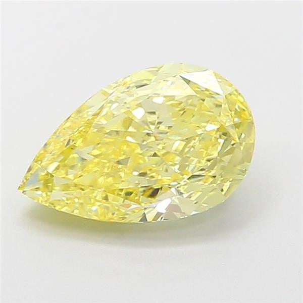 2.00 Ct. Fancy Intense Yellow Pear Lab Grown Diamond