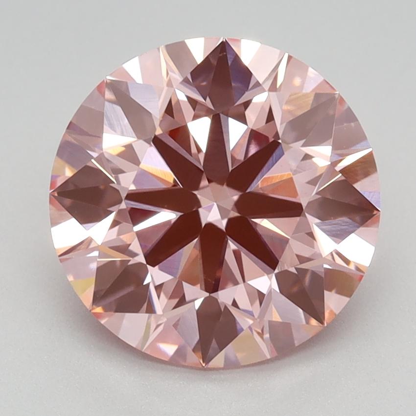 2.36 Ct. Fancy Vivid Pink Round Lab Grown Diamond
