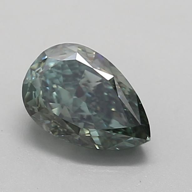 1.11 Ct. Fancy Deep Green Pear Lab Grown Diamond