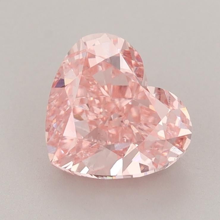 1.58 Ct. Fancy Vivid  Pink Heart Lab Grown Diamond