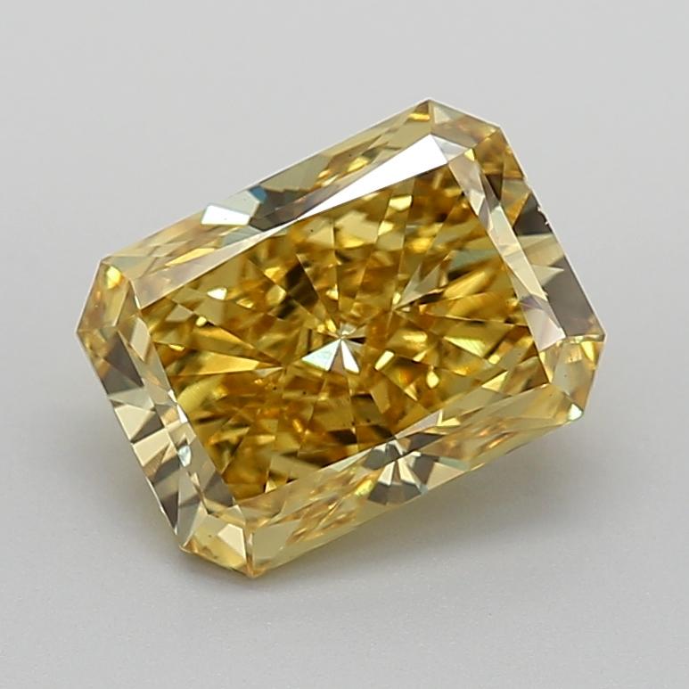 3.30 Ct. Fancy Vivid  Yellow Radiant Lab Grown Diamond