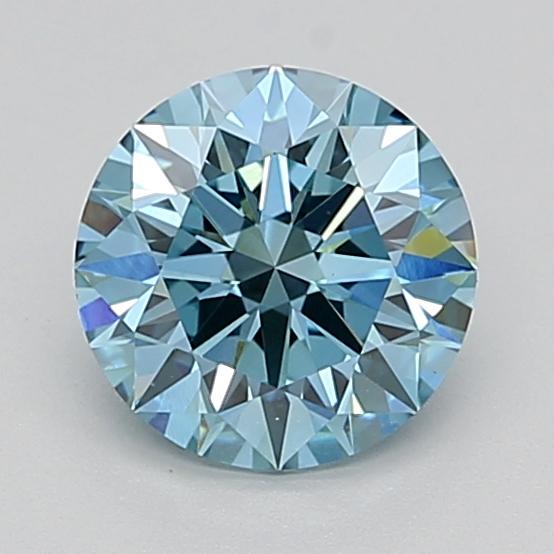 1.52 Ct. Fancy Vivid  Blue Round Lab Grown Diamond