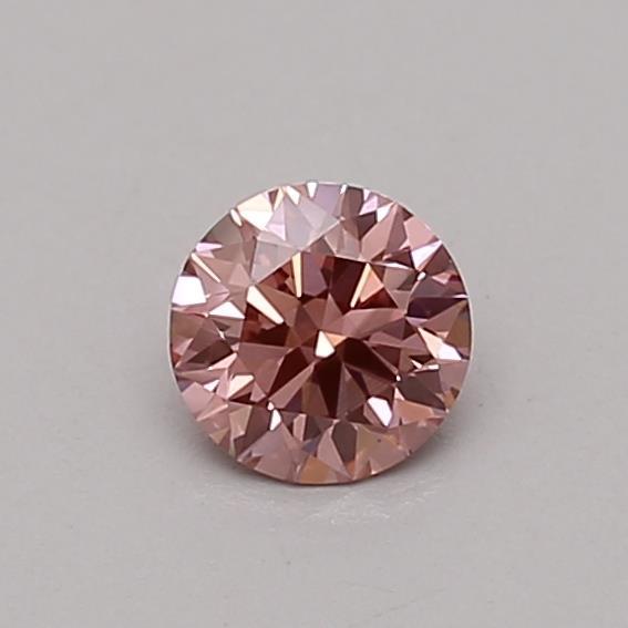 0.31 Ct. Fancy Vivid Pink Round Lab Grown Diamond