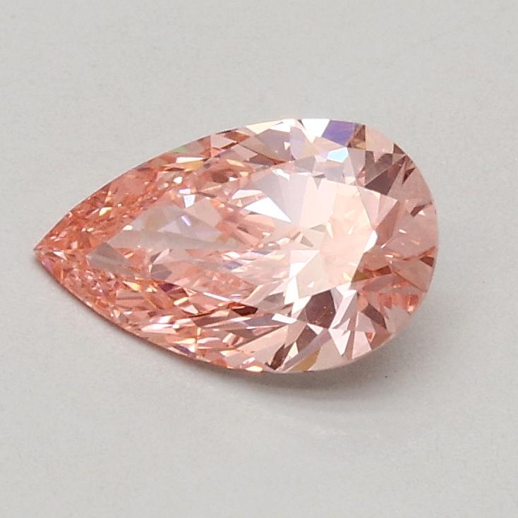 0.51 Ct. Fancy Vivid Pink Pear Lab Grown Diamond