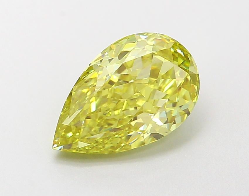 1.40 Ct. Fancy Intense Yellow Pear Lab Grown Diamond