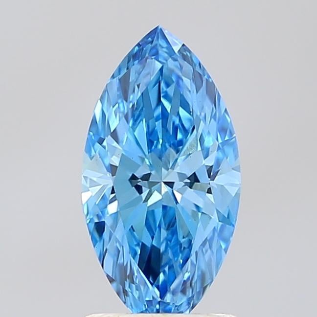 1.32 Ct. Fancy Vivid Blue Marquise Lab Grown Diamond