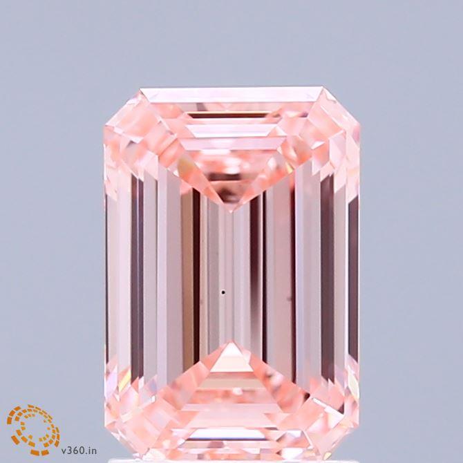 2.04 Ct. Fancy Intense Pink Emerald Lab Grown Diamond
