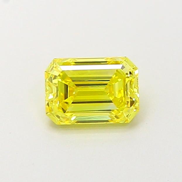 0.54 Ct. Fancy Vivid Yellow Emerald Lab Grown Diamond