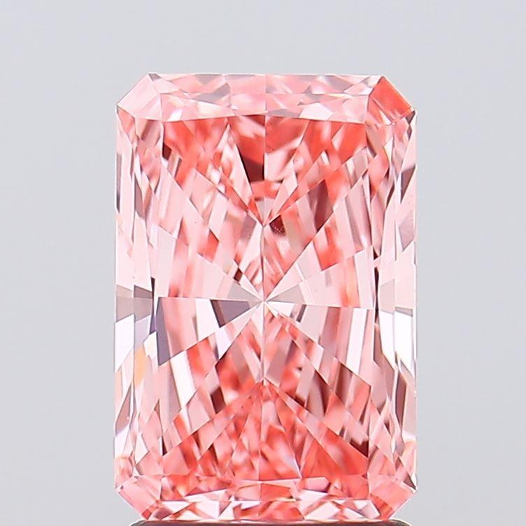 2.00 Ct. Fancy Vivid  Pink Radiant Lab Grown Diamond