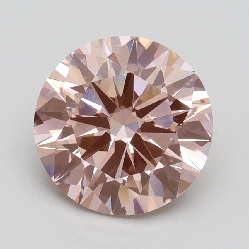 2.20 Ct. Fancy Intense Pink Round Lab Grown Diamond