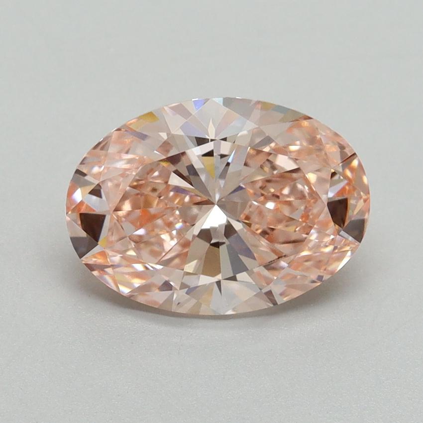 2.14 Ct. Fancy Intense Pink Oval Lab Grown Diamond