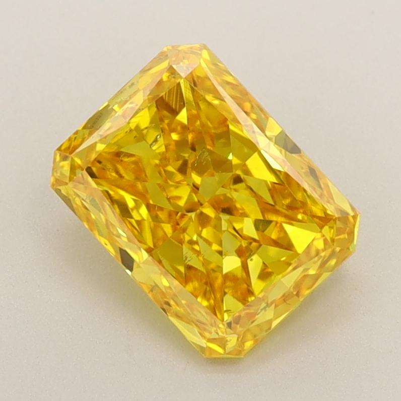 1.44 Ct. Fancy Vivid  Yellow Radiant Lab Grown Diamond