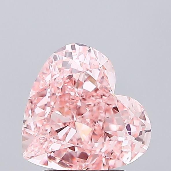 2.75 Ct. Fancy Vivid Pink Heart Lab Grown Diamond