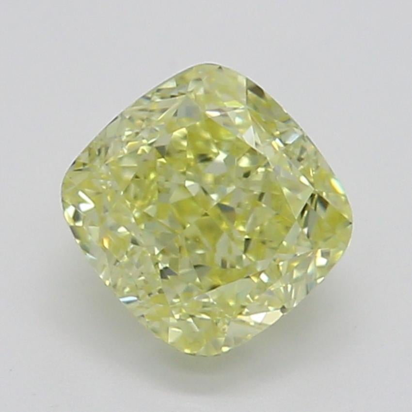 0.51 Ct. Fancy Yellow Cushion Diamond