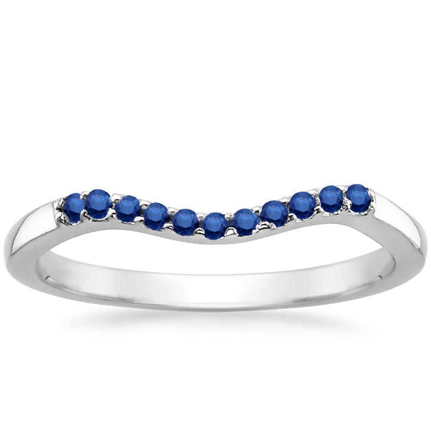 Contoured Sapphire Wedding Ring | Chamise | Brilliant Earth