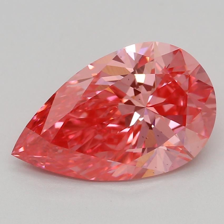 1.55 Ct. Fancy Vivid Pink Pear Lab Grown Diamond